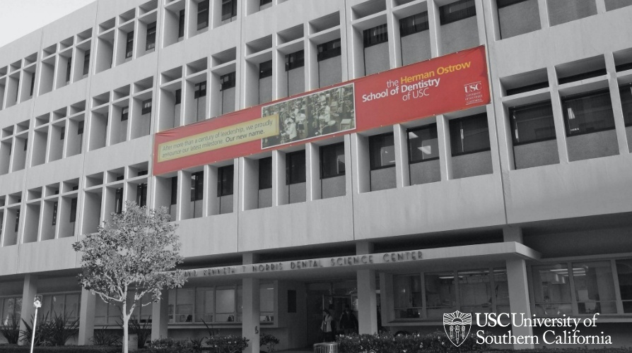 Outside view of dental school building