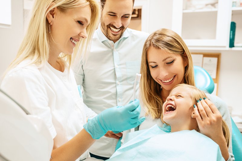 family dentist in Palo Alto smiling 